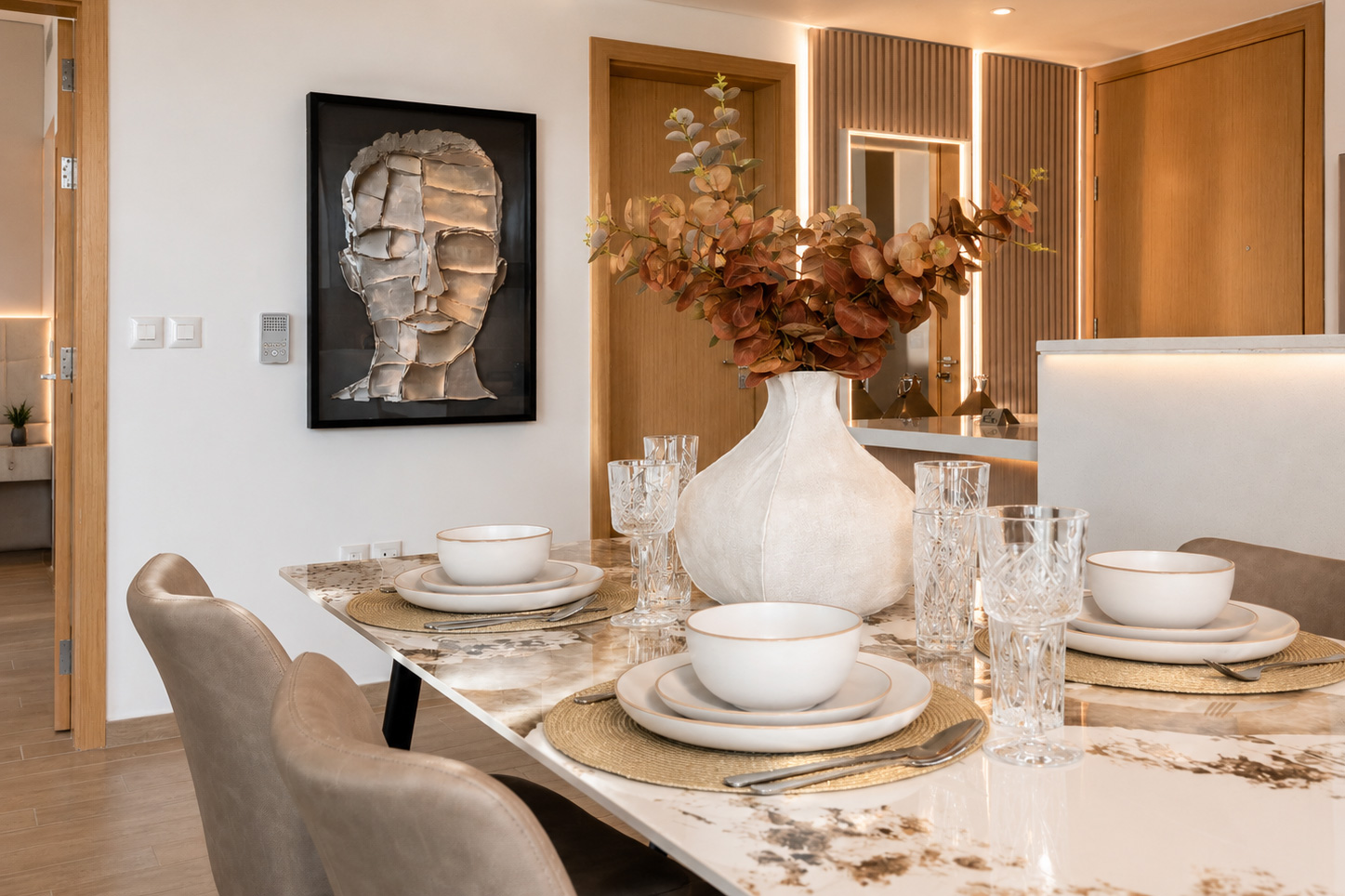 Furnished and styled apartment